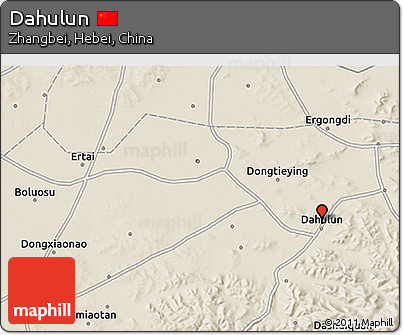 Shaded Relief 3D Map of Dahulun
