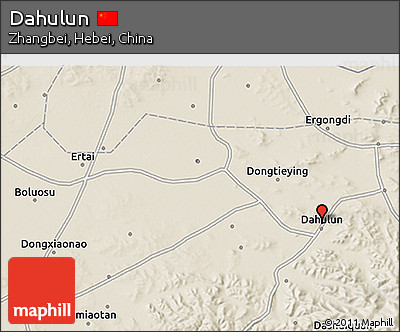 Shaded Relief 3D Map of Dahulun