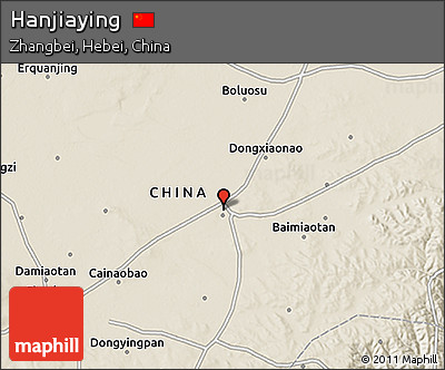 Shaded Relief 3D Map of Hanjiaying