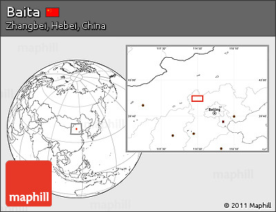 Blank Location Map of Baita