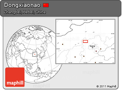 Blank Location Map of Dongxiaonao