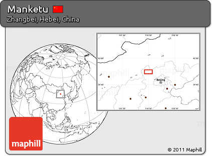 Blank Location Map of Manketu