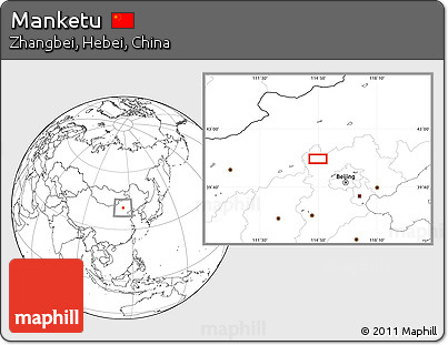 Blank Location Map of Manketu