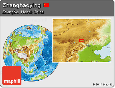 Physical Location Map of Zhanghaoying