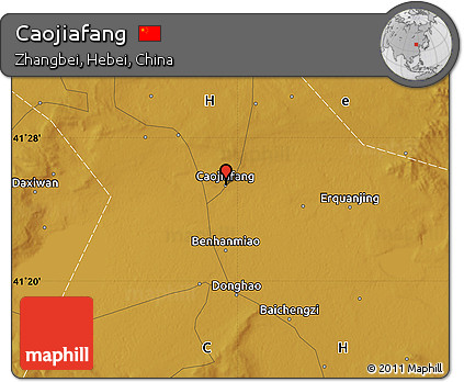 Physical Map of Caojiafang