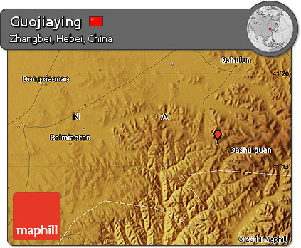 Physical Map of Guojiaying