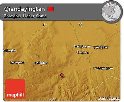 Physical Map of Qiandayingtan