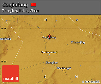 Physical Map of Caojiafang