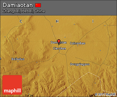 Physical Map of Damiaotan