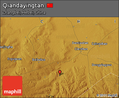 Physical Map of Qiandayingtan