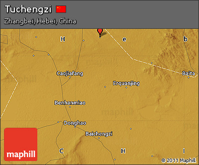 Physical Map of Tuchengzi