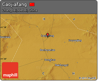 Physical Map of Caojiafang