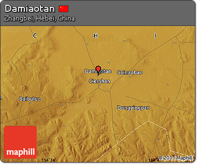 Physical Map of Damiaotan