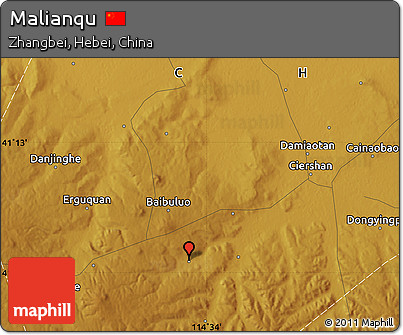 Physical Map of Malianqu