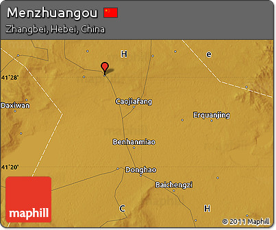Physical Map of Menzhuangou