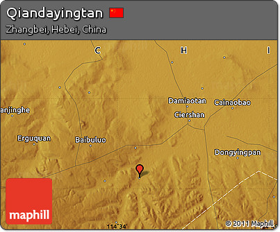 Physical Map of Qiandayingtan