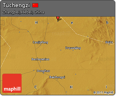 Physical Map of Tuchengzi