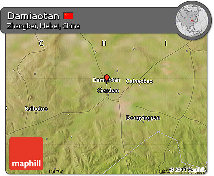 Satellite Map of Damiaotan