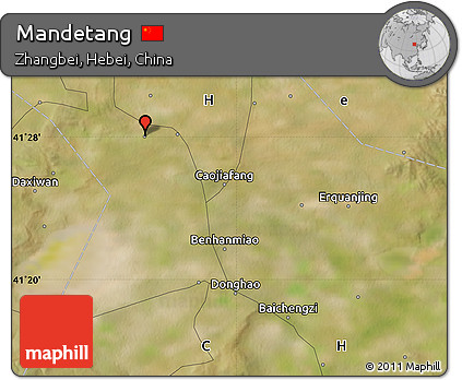 Satellite Map of Mandetang