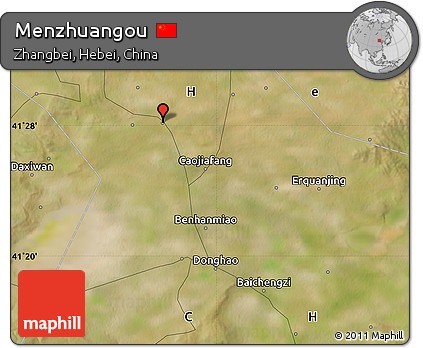 Satellite Map of Menzhuangou