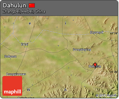 Satellite Map of Dahulun