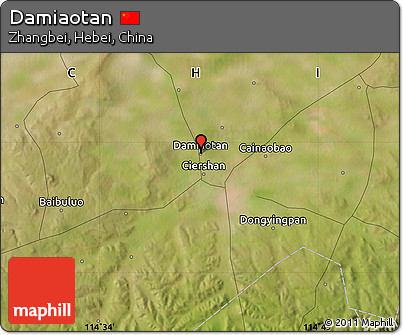 Satellite Map of Damiaotan
