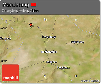 Satellite Map of Mandetang