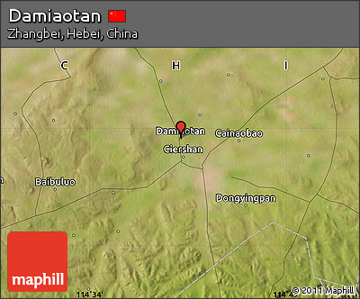 Satellite Map of Damiaotan