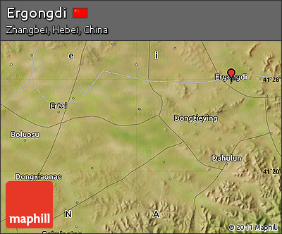 Satellite Map of Ergongdi