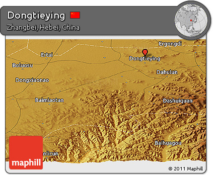 Physical Panoramic Map of Dongtieying