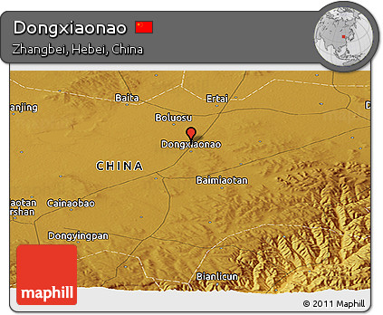 Physical Panoramic Map of Dongxiaonao