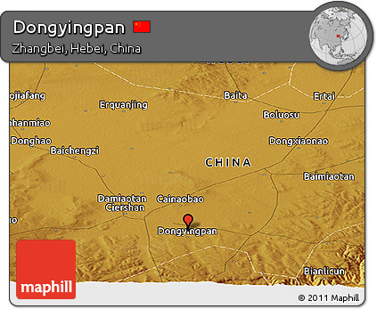 Physical Panoramic Map of Dongyingpan