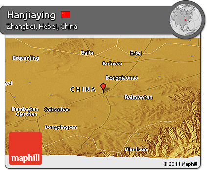 Physical Panoramic Map of Hanjiaying