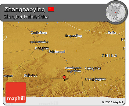 Physical Panoramic Map of Zhanghaoying
