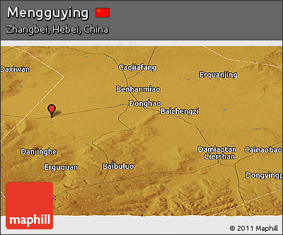 Physical Panoramic Map of Mengguying
