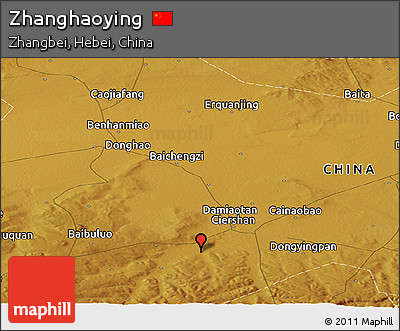 Physical Panoramic Map of Zhanghaoying