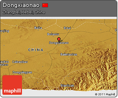 Physical Panoramic Map of Dongxiaonao
