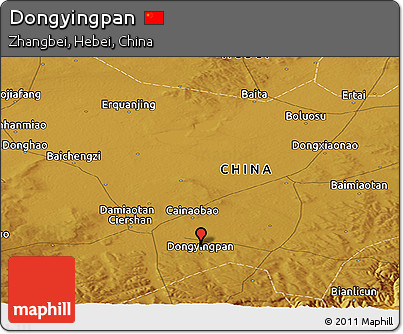 Physical Panoramic Map of Dongyingpan