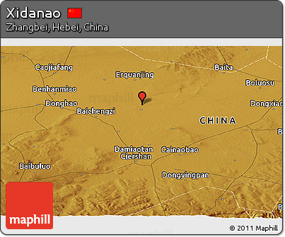 Physical Panoramic Map of Xidanao