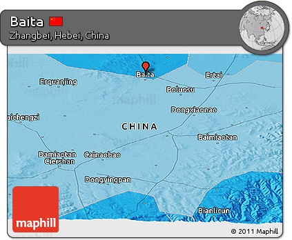 Political Panoramic Map of Baita