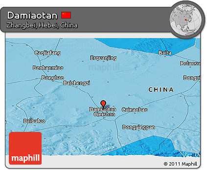 Political Panoramic Map of Damiaotan