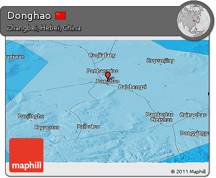 Political Panoramic Map of Donghao