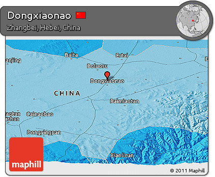 Political Panoramic Map of Dongxiaonao