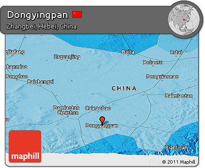 Political Panoramic Map of Dongyingpan