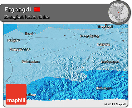 Political Panoramic Map of Ergongdi
