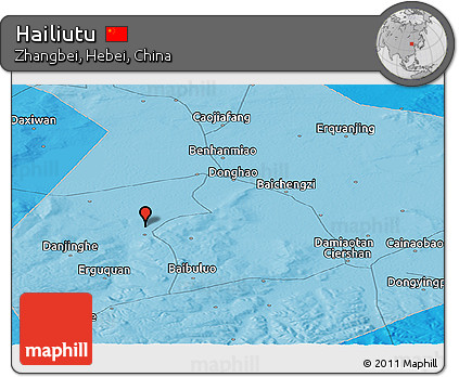 Political Panoramic Map of Hailiutu