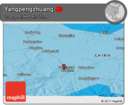 Political Panoramic Map of Yangpengzhuang