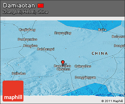 Political Panoramic Map of Damiaotan