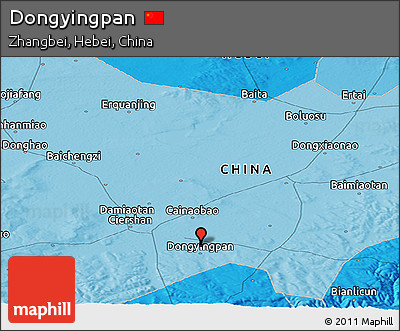 Political Panoramic Map of Dongyingpan