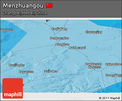 Political Panoramic Map of Menzhuangou